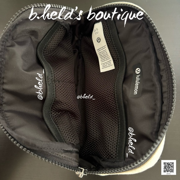 lululemon Everywhere Belt Bag *Canvas (Cotton) in Natural/Black OS 1L New NWT - Picture 12 of 15